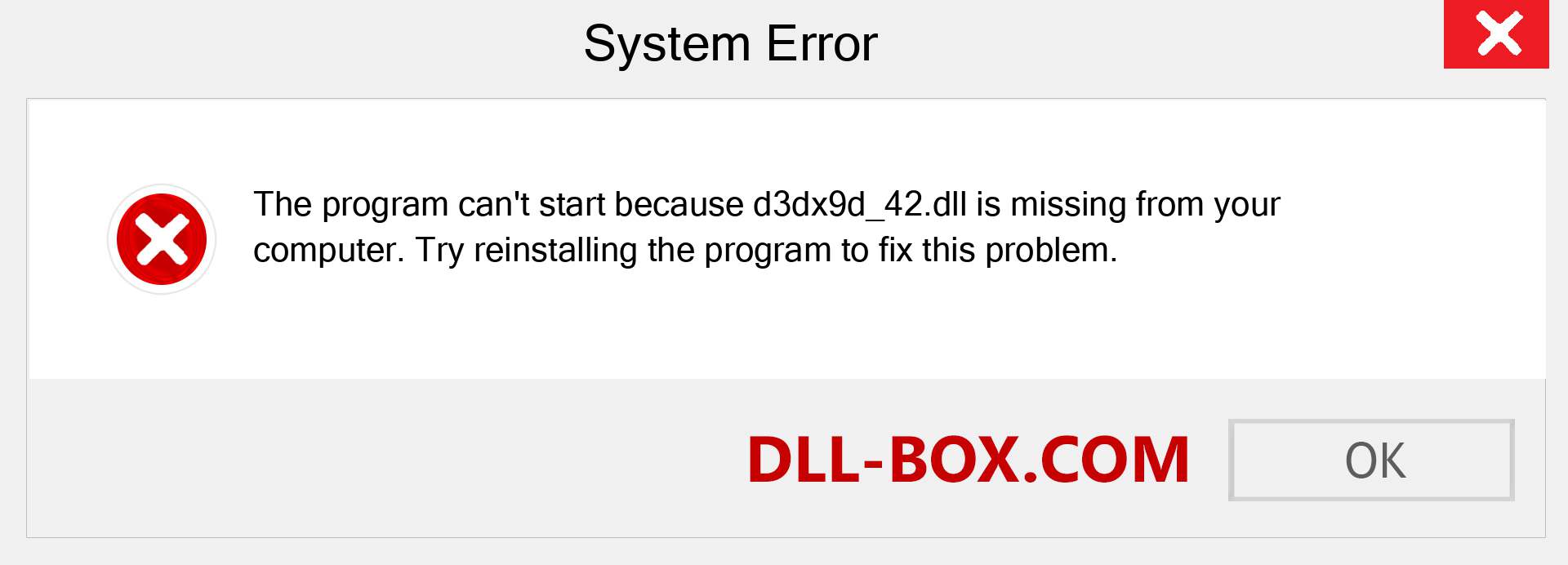  d3dx9d_42.dll file is missing?. Download for Windows 7, 8, 10 - Fix  d3dx9d_42 dll Missing Error on Windows, photos, images